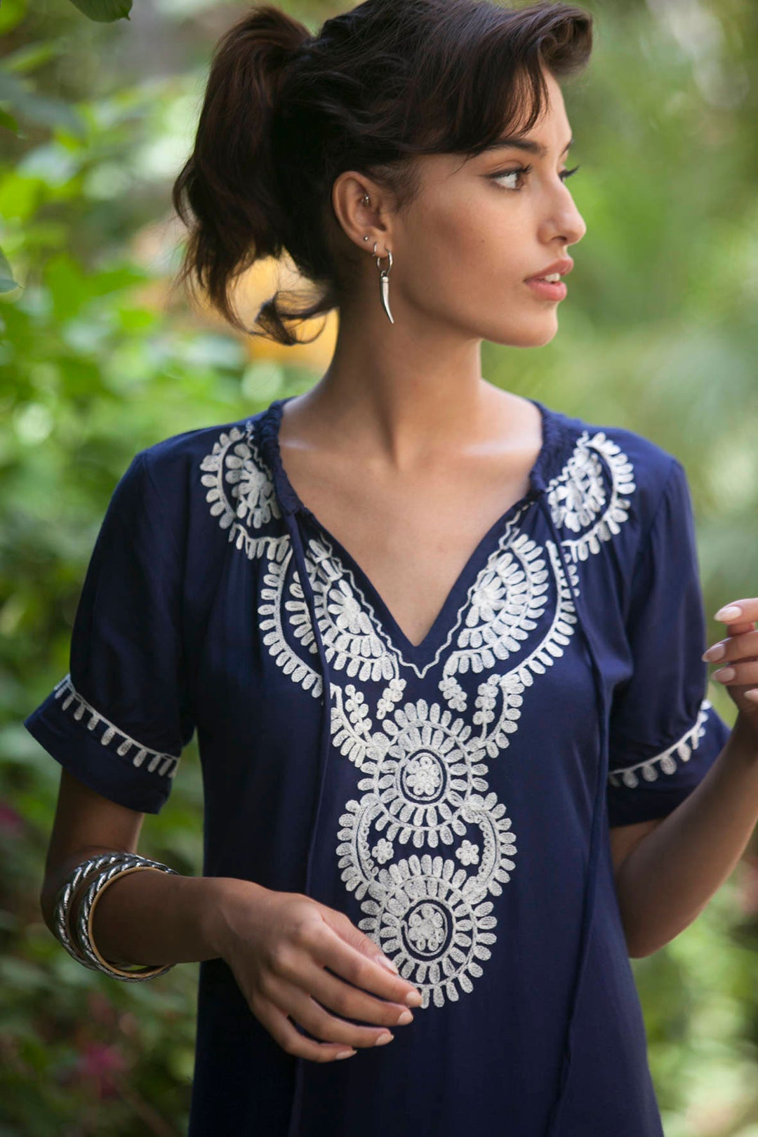 Batya Dress - Maxi Navy Blue