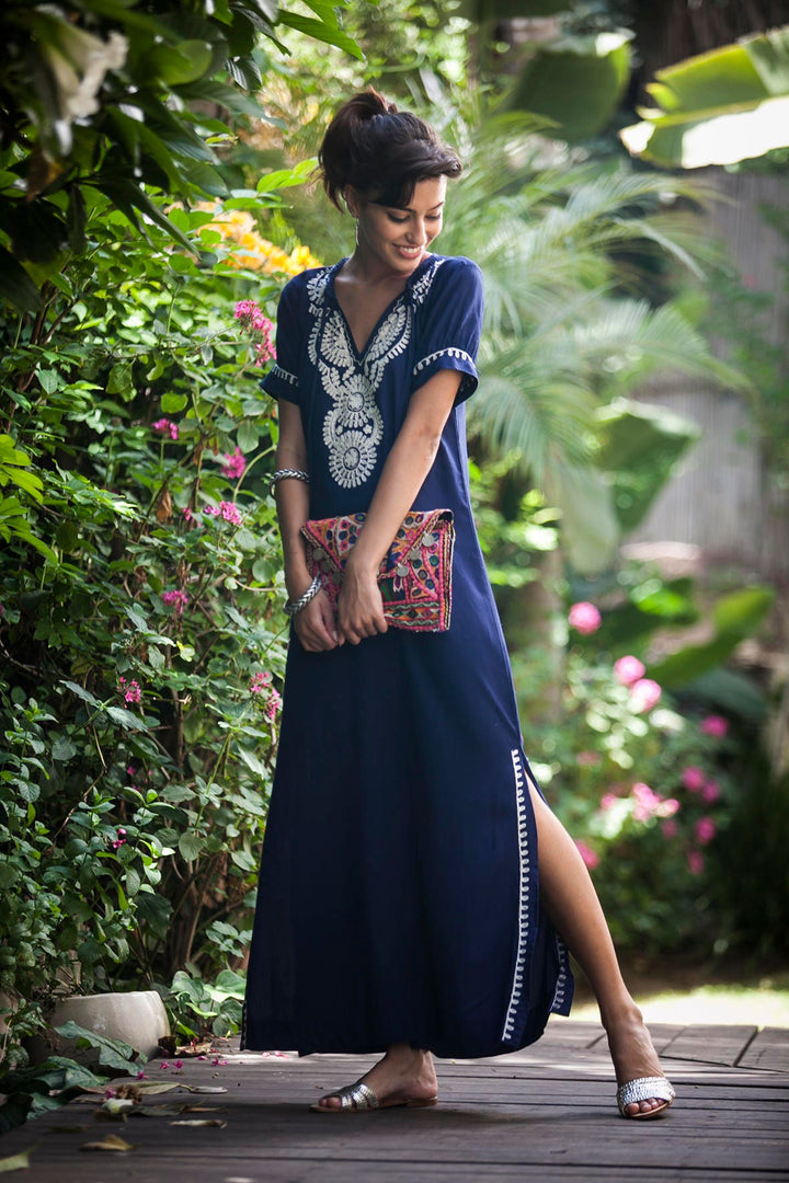 Batya Dress - Maxi Navy Blue
