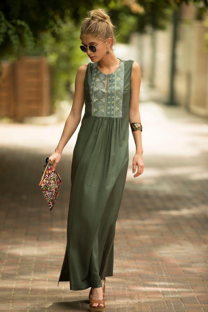 Tamara Dress - Sage Green