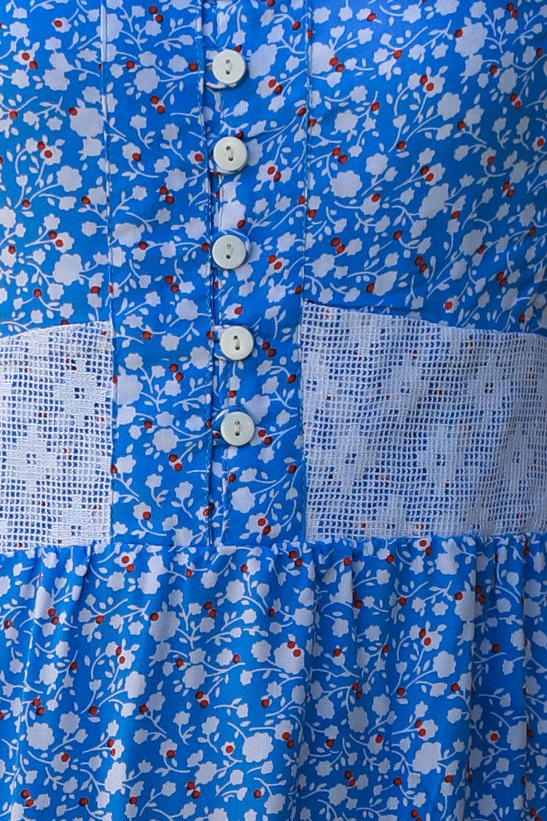 Mango Dress - Light Blue Floral