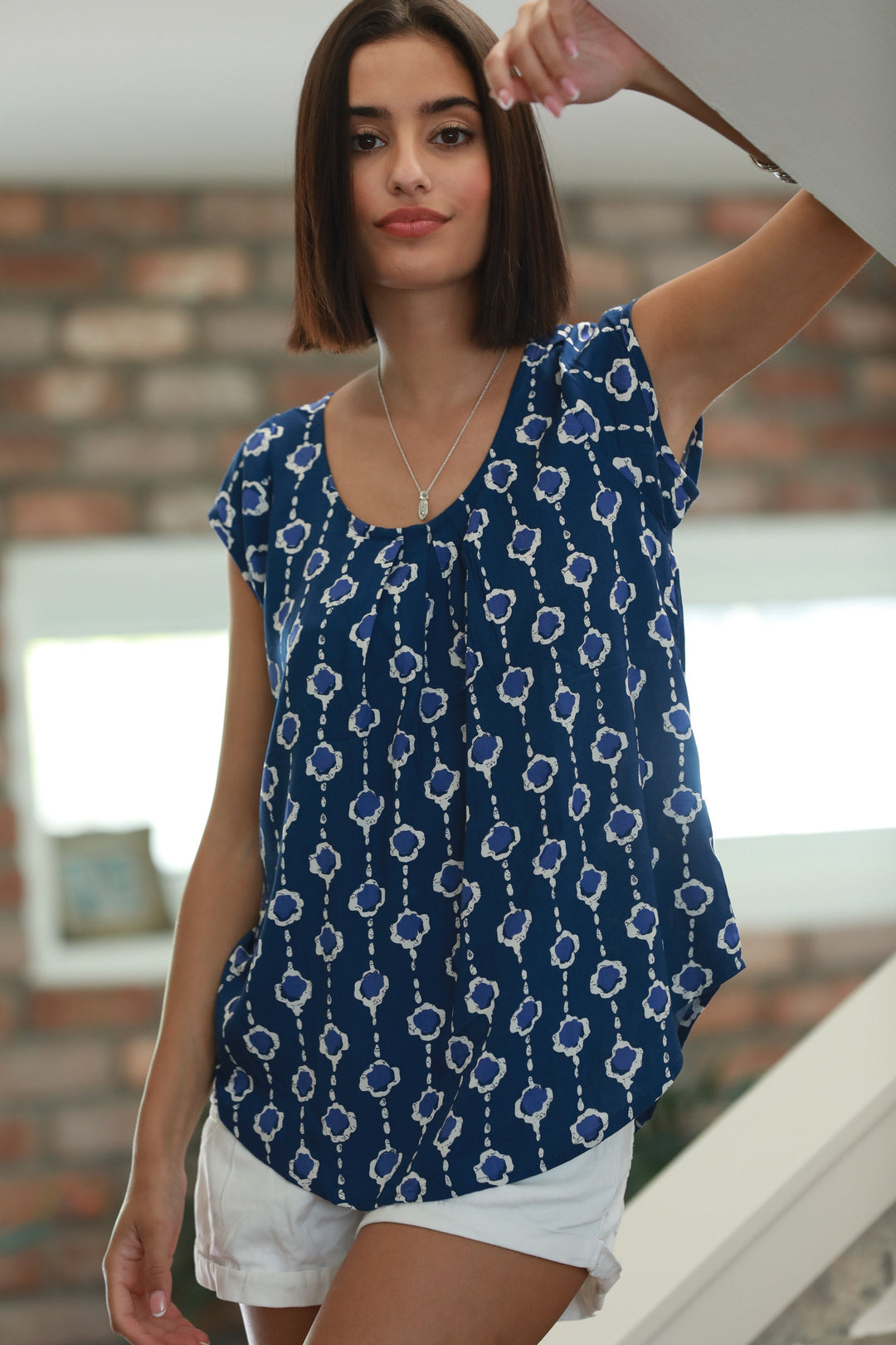 Tanya Shirt - Navy Blue