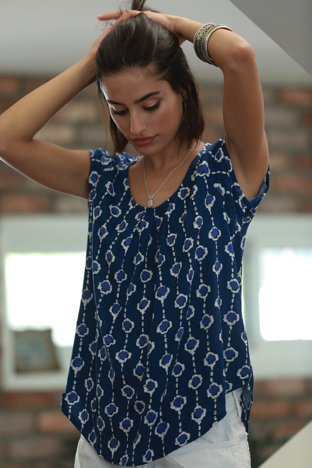 Tanya Shirt - Navy Blue
