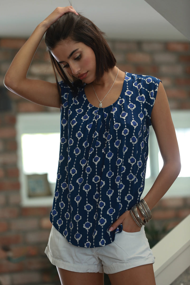 Tanya Shirt - Navy Blue