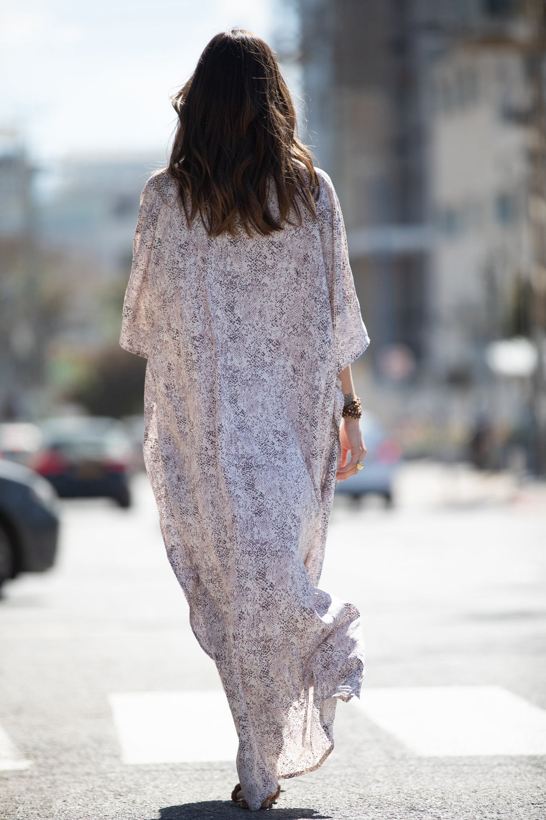 Zohara Caftan - Snakeskin Gray