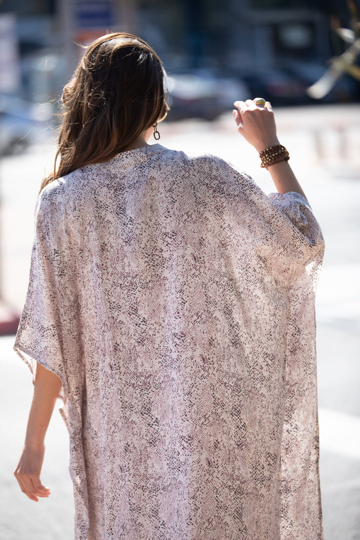 Zohara Caftan - Snakeskin Gray