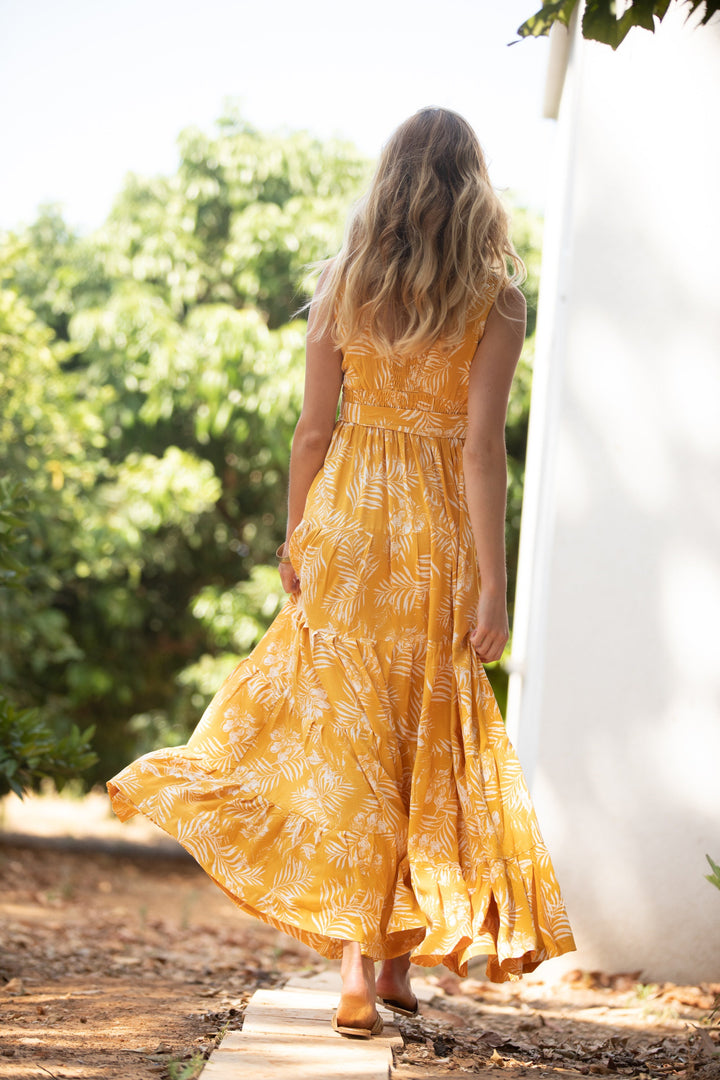 Carrie Dress - Mustard Yellow