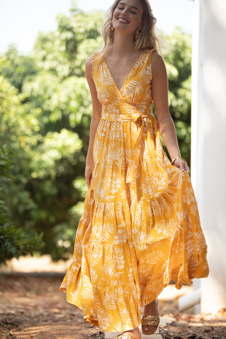 Carrie Dress - Mustard Yellow
