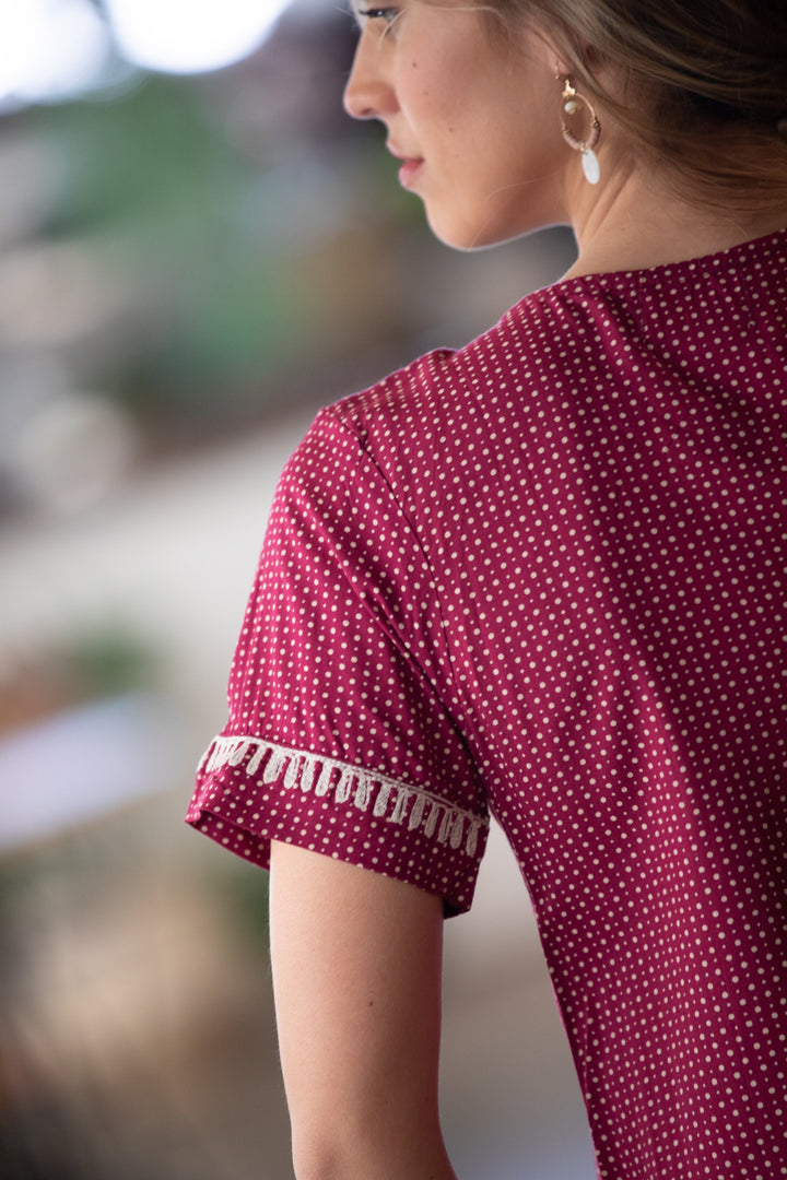 Batya Dress - Cherry Red