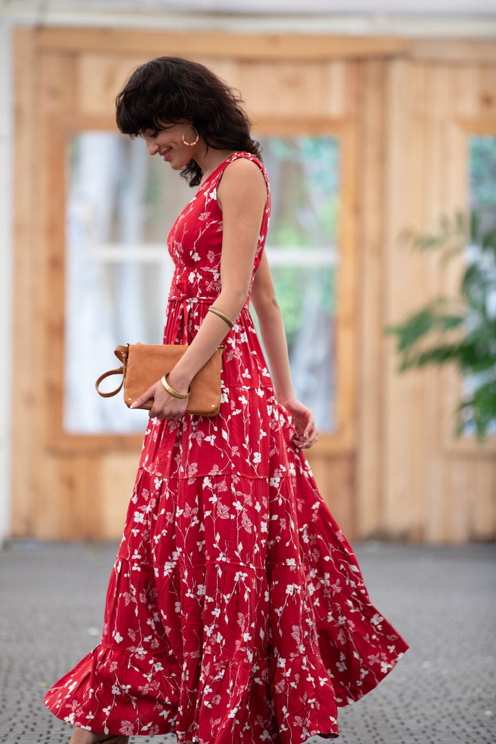 Carrie Dress - Dark Red
