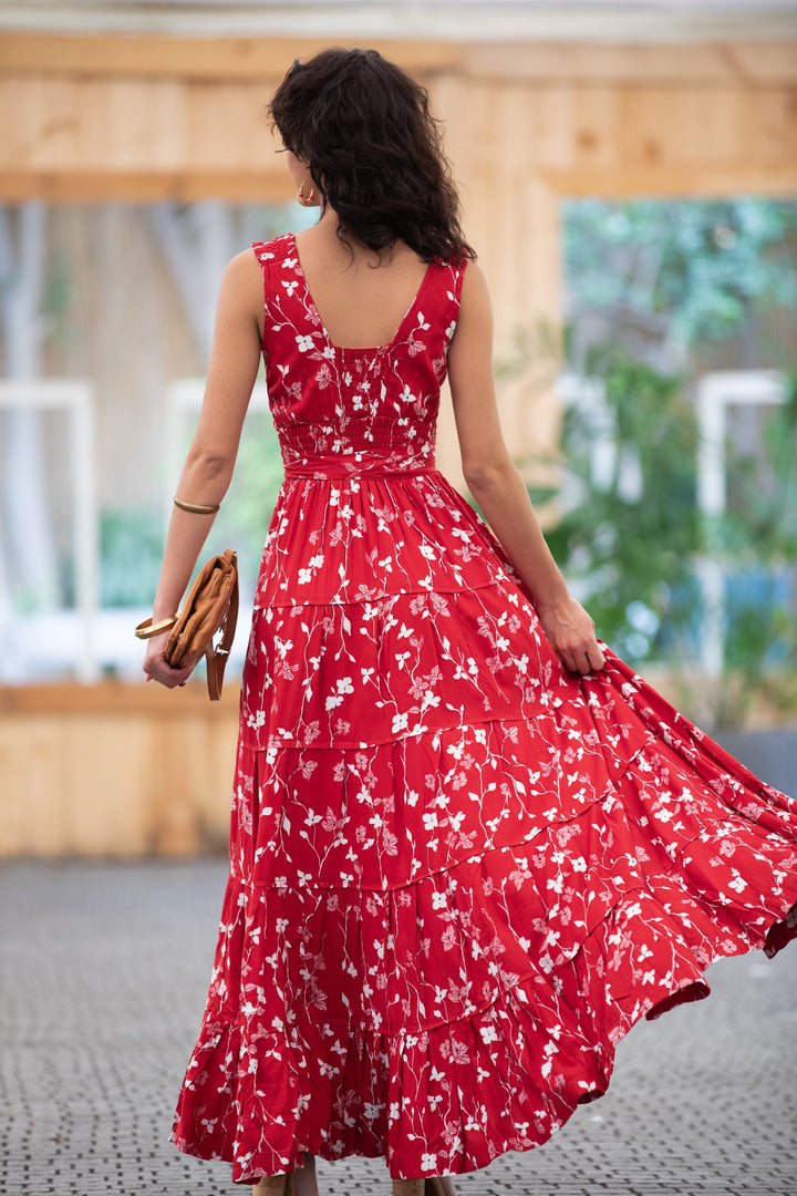 Carrie Dress - Dark Red