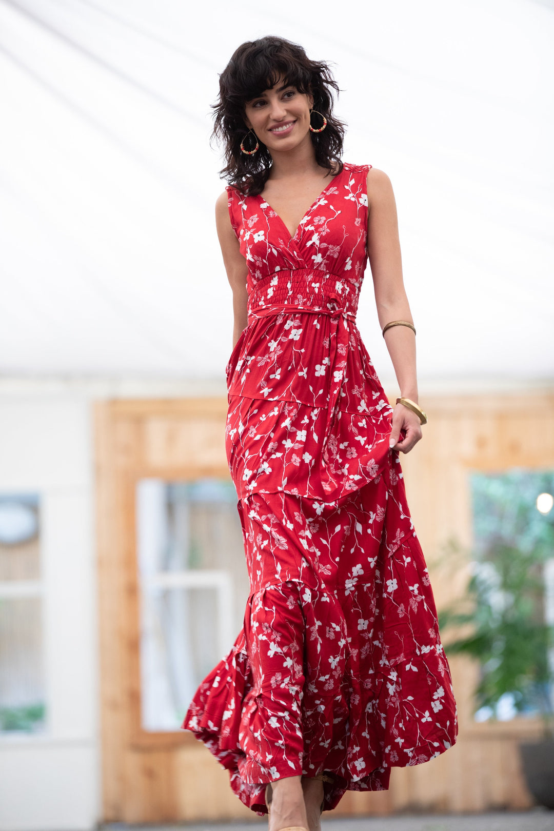Carrie Dress - Dark Red