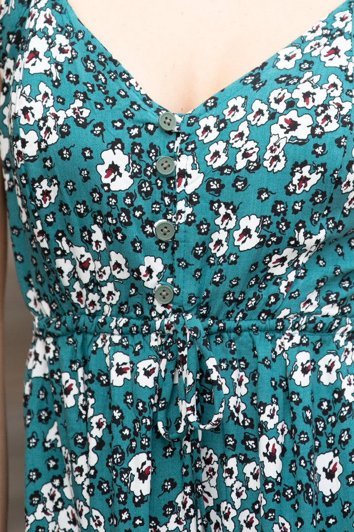 Isabella Dress - Teal Green