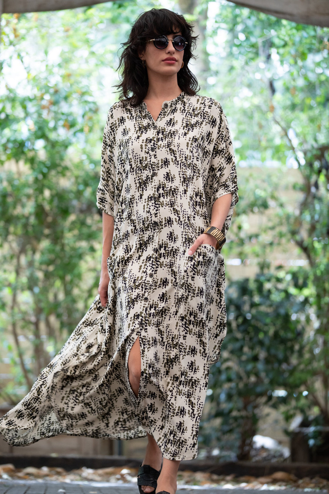 Zohara Caftan - Khaki