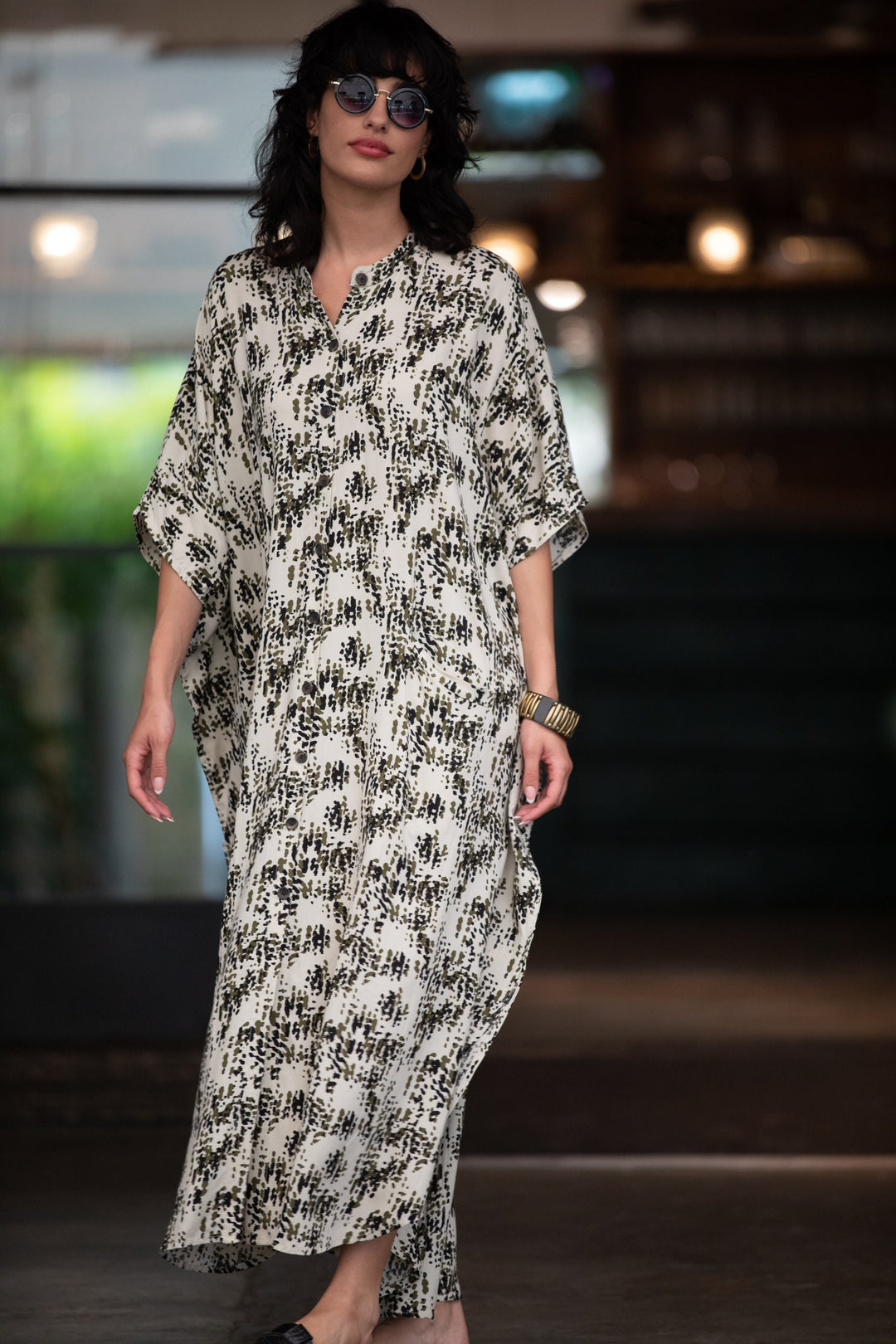 Zohara Caftan - Khaki