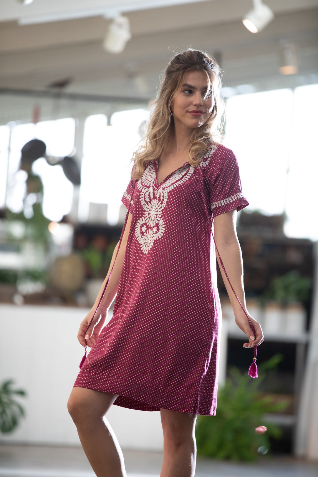 Batya Dress - Cherry Red