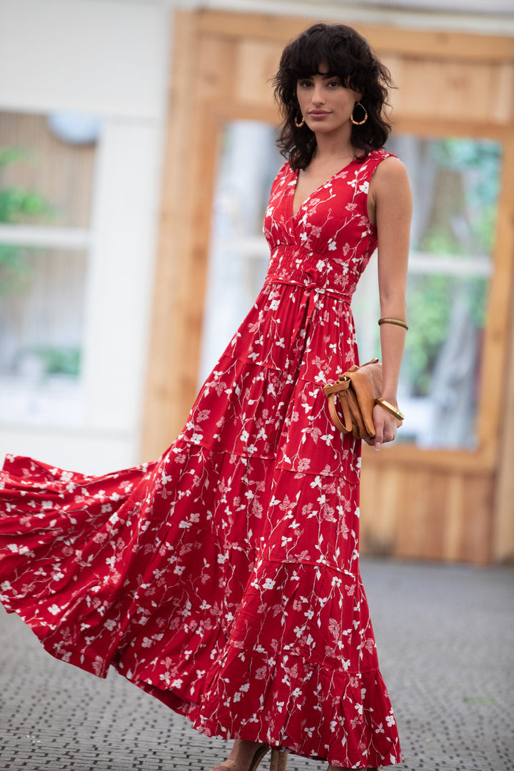 Carrie Dress - Dark Red