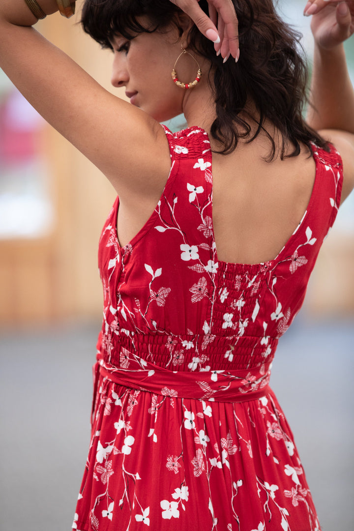 Carrie Dress - Dark Red