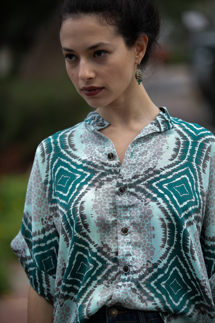 Billy Shirt - Green & Gray