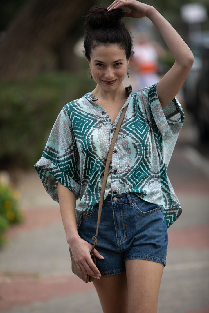 Billy Shirt - Green & Gray
