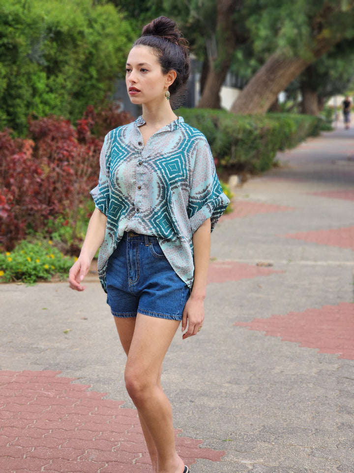 Billy Shirt - Green & Gray