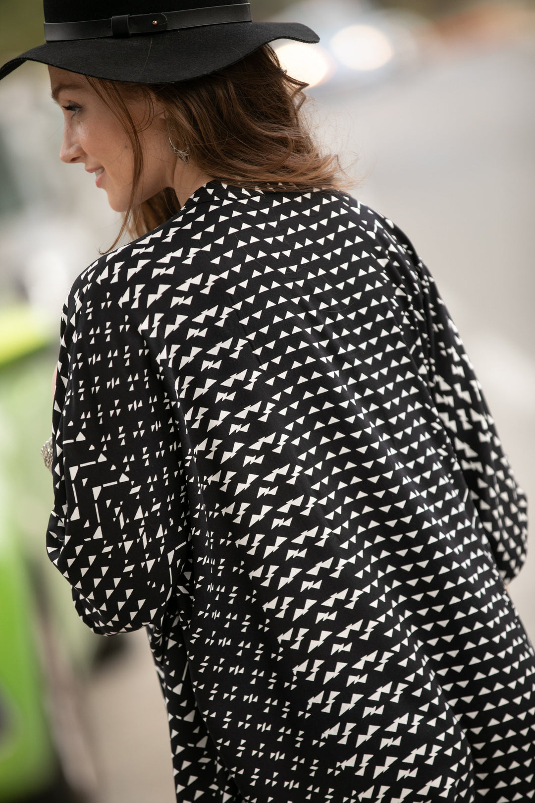 Zohara Caftan - Black & White