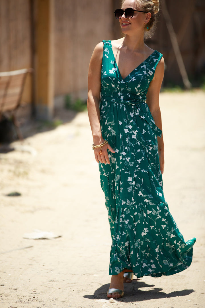 Carrie Dress - Emerald Green