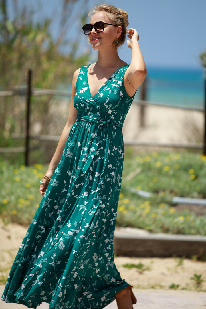 Carrie Dress - Emerald Green