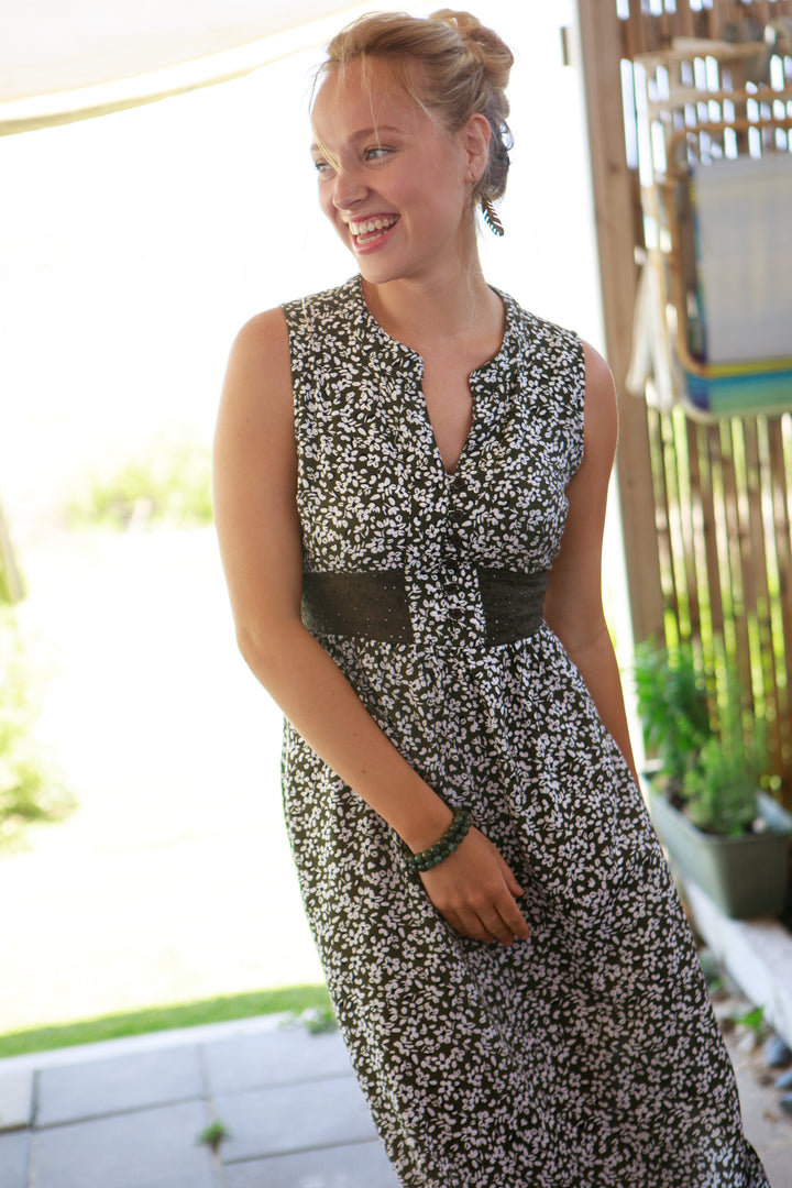 Mango Maxi Dress - Forest Green
