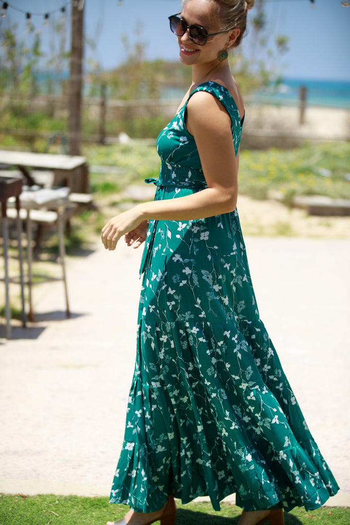 Carrie Dress - Emerald Green