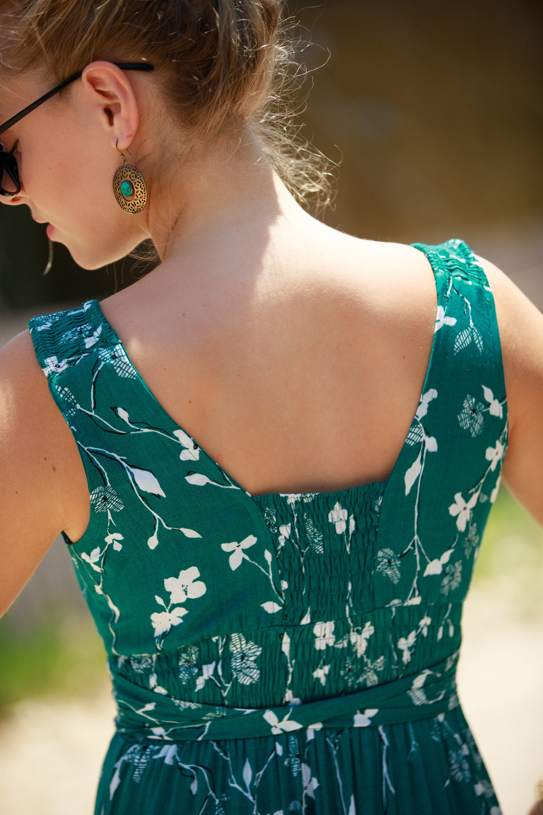 Carrie Dress - Emerald Green