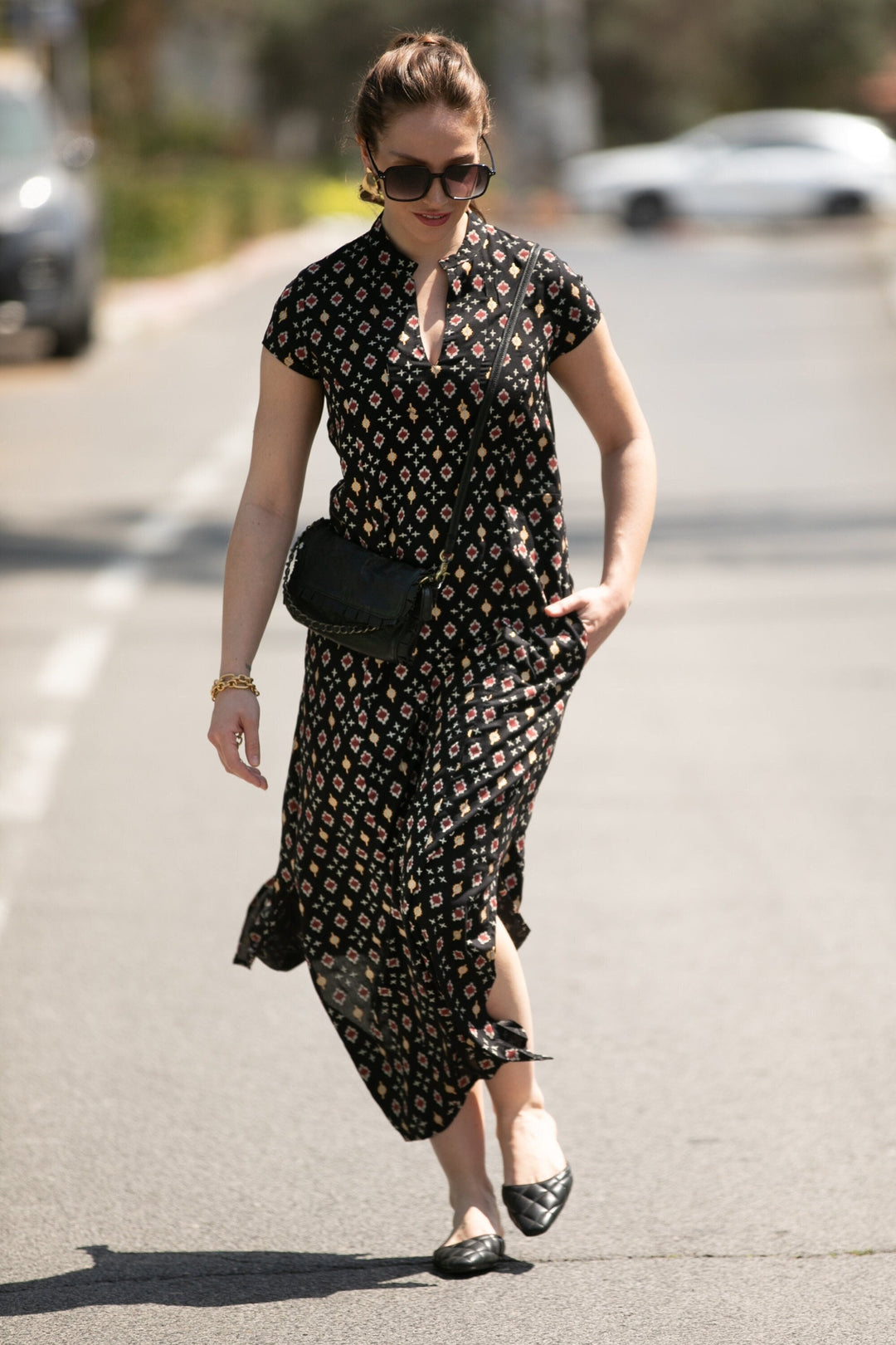 Noor Caftan - Black & Gold