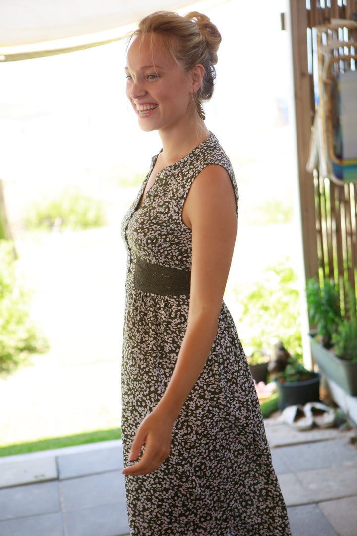 Mango Maxi Dress - Forest Green