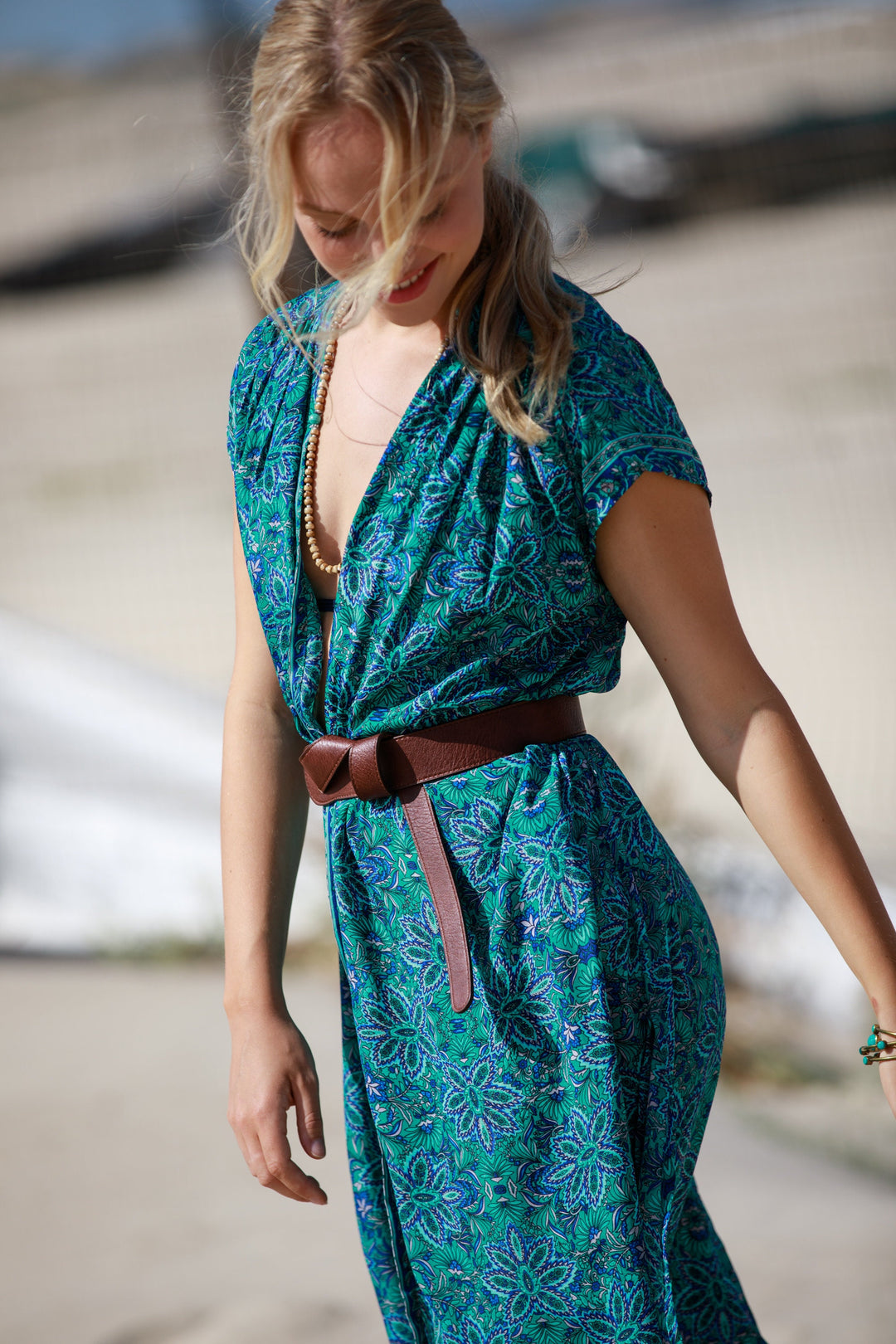 Kim Cardigan - Green & Blue