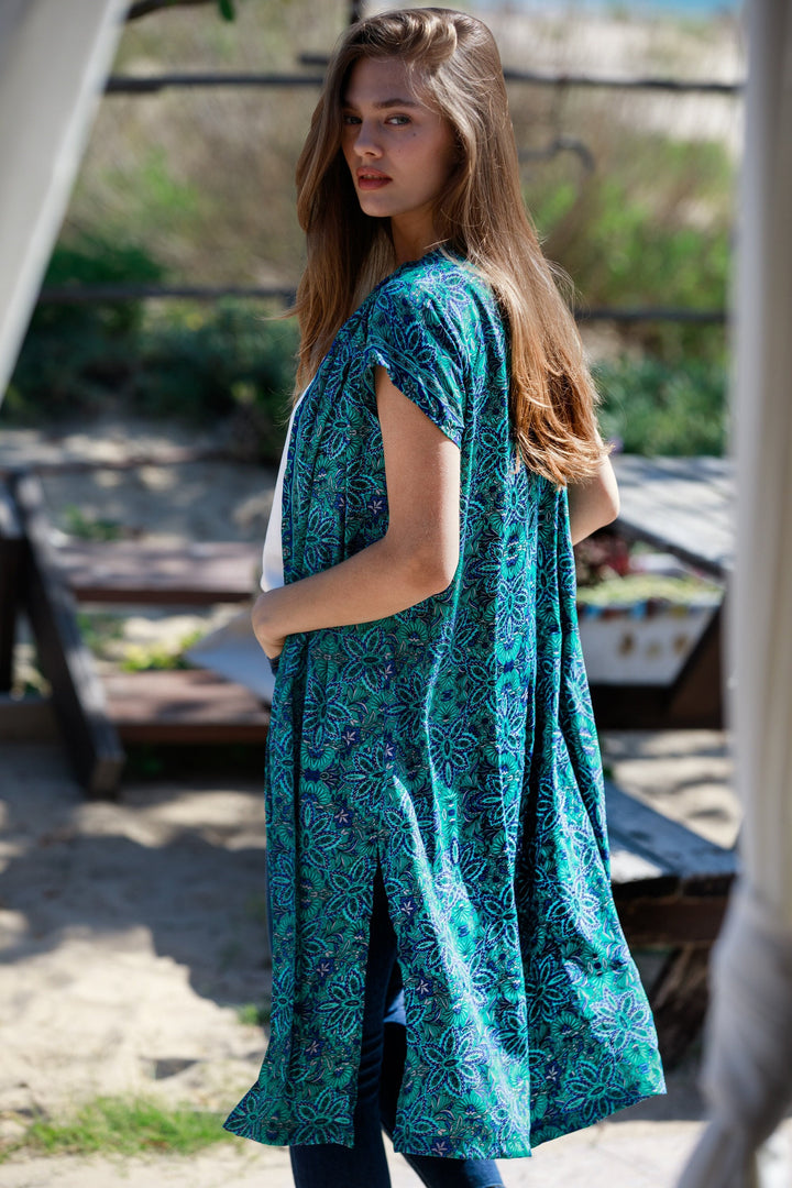 short sleeves cardigan top