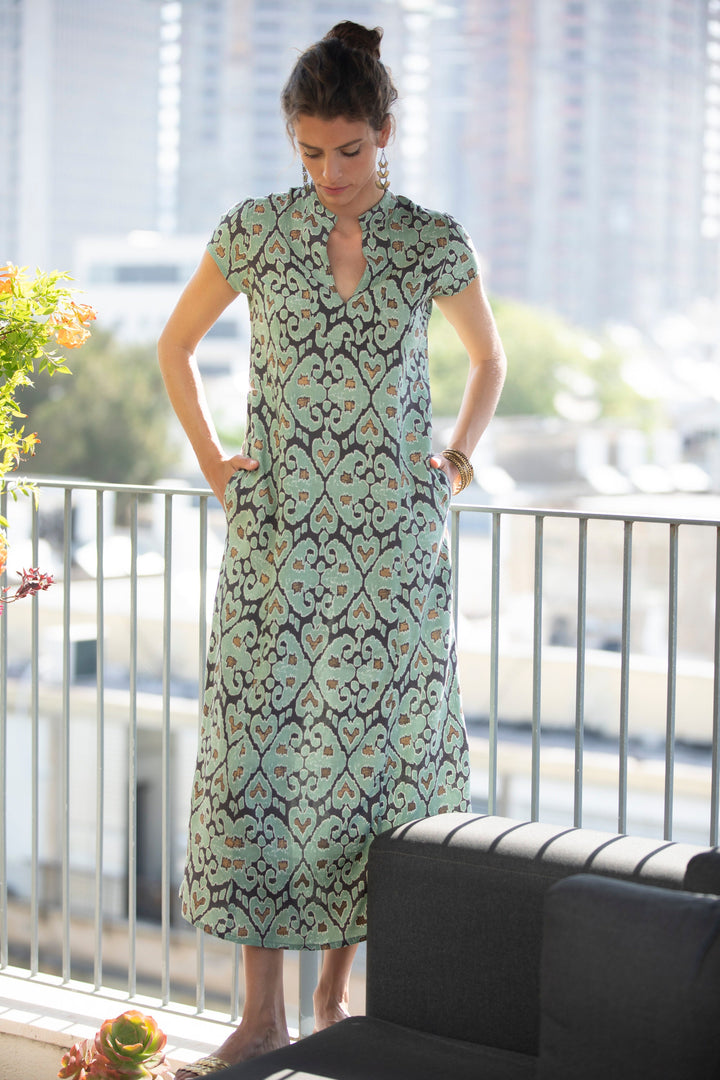 Noor Caftan - Mint Green