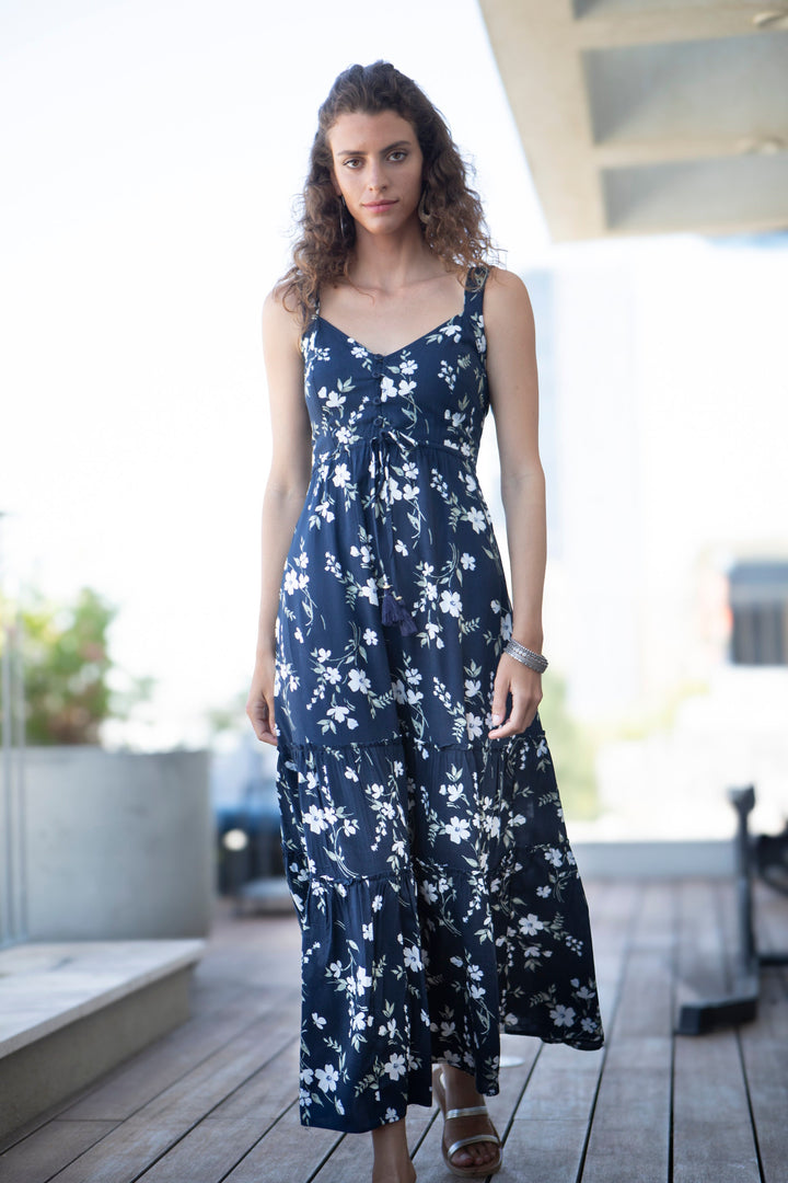 Isabella Dress - Navy Blue