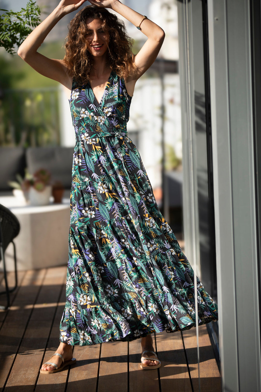 Carrie Dress - Floral Black