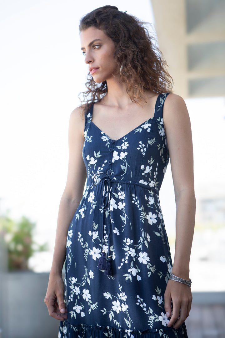 Isabella Dress - Navy Blue