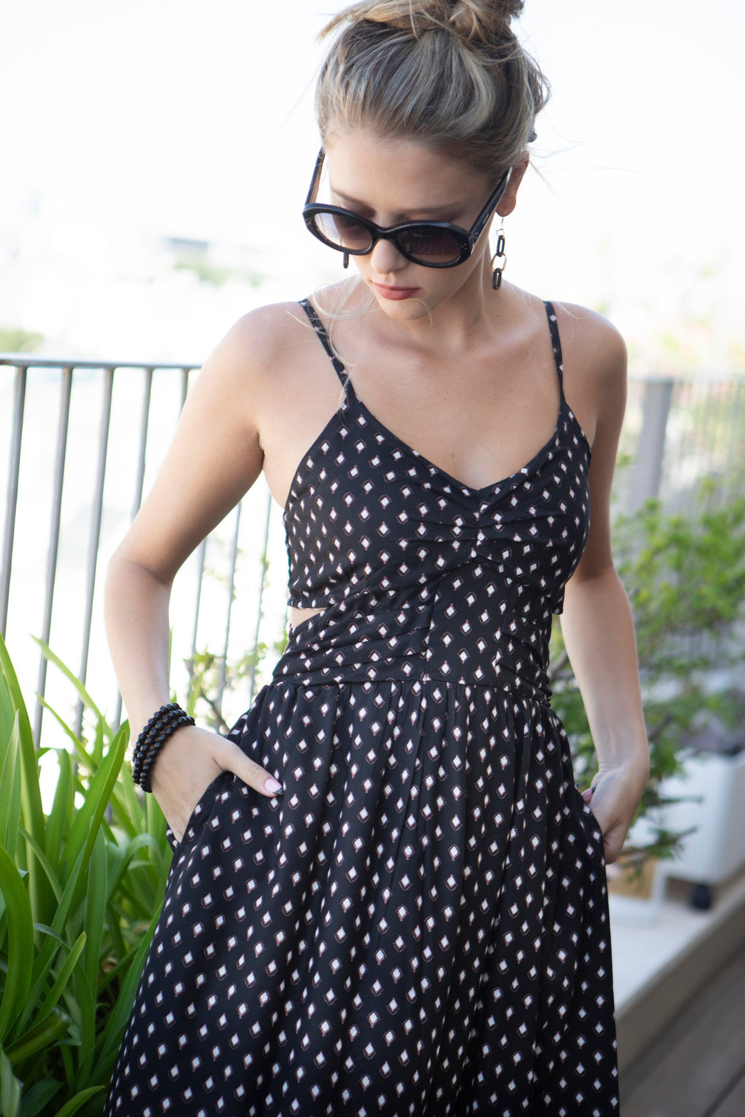 Rahni Maxi Dress - Charcoal Black