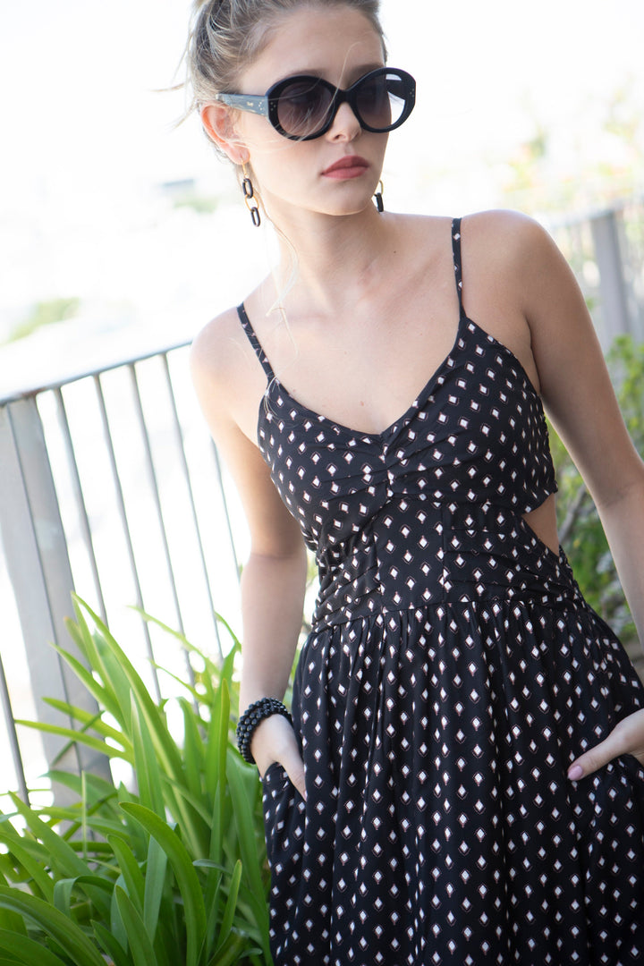 Rahni Maxi Dress - Charcoal Black