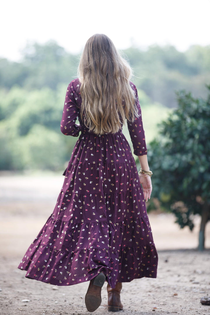 Carrie Dress - Mulberry Bloom
