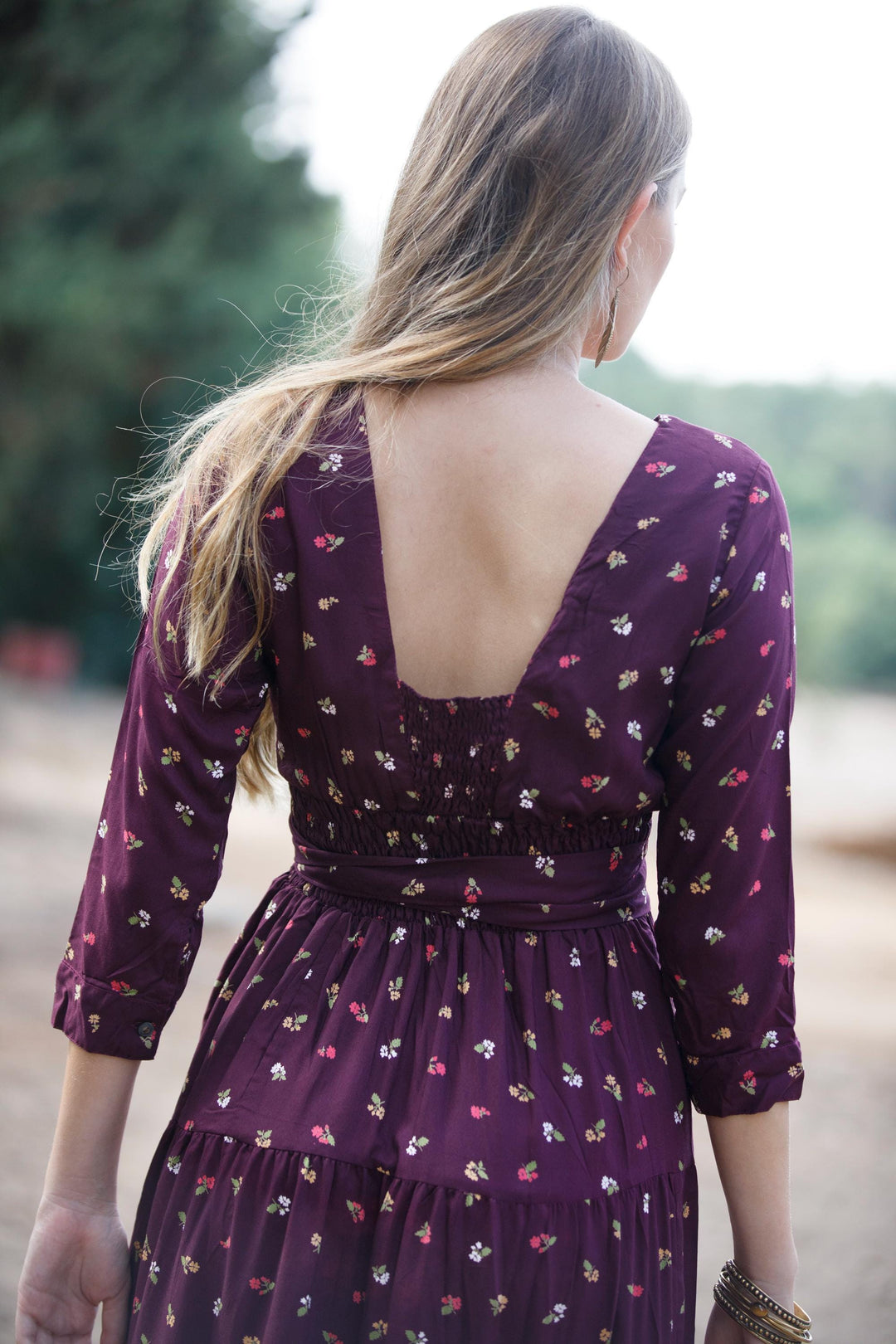 Carrie Dress - Mulberry Bloom