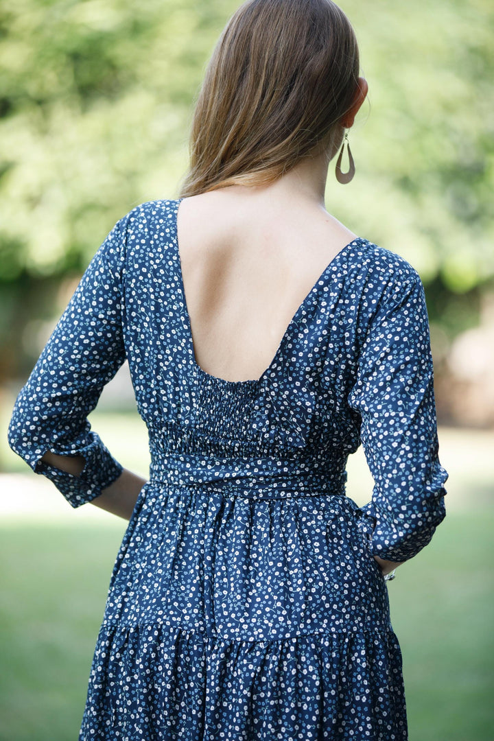 Carrie Dress - Deep Blue
