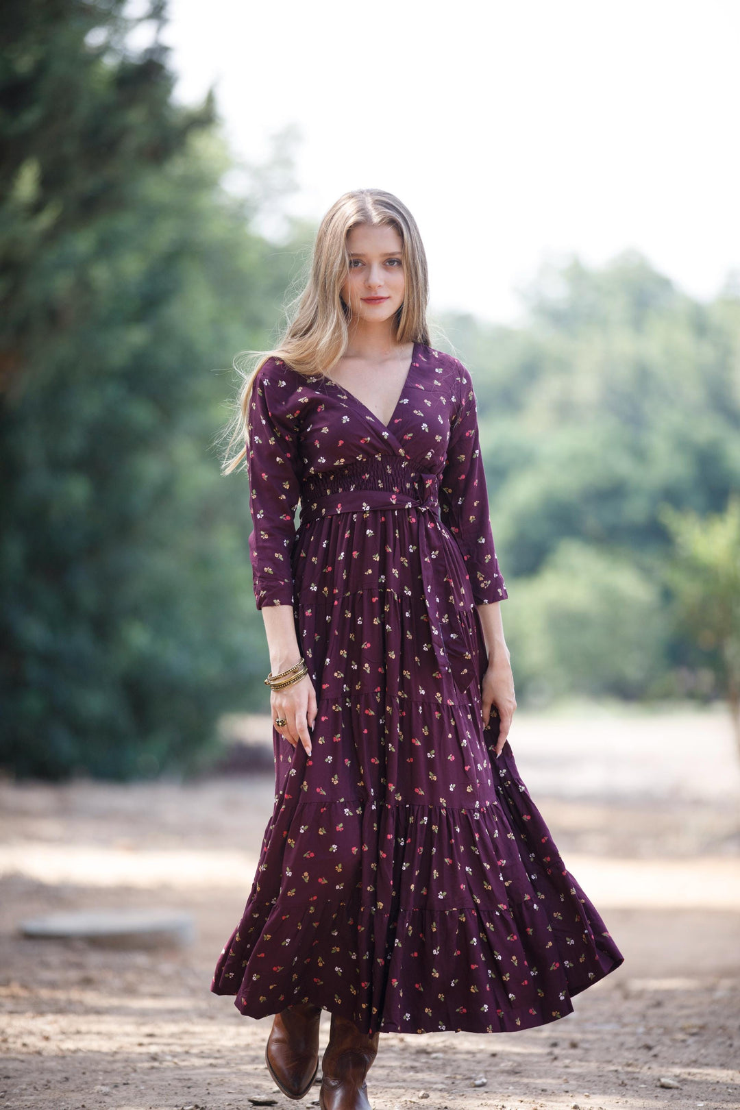Carrie Dress - Mulberry Bloom