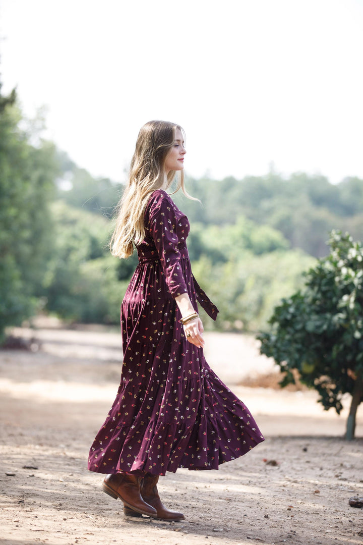 Carrie Dress - Mulberry Bloom