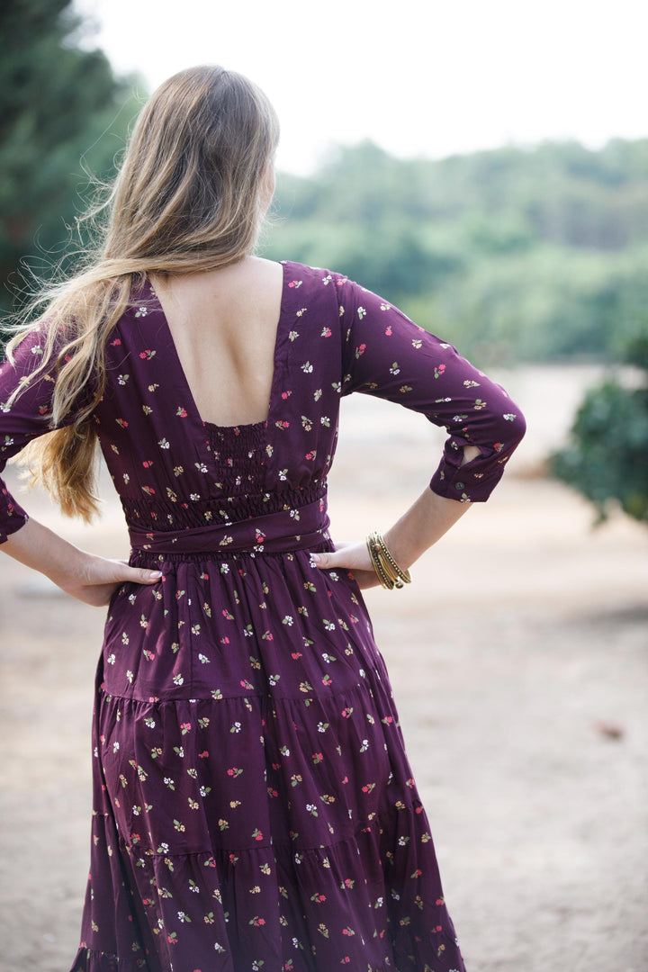 Carrie Dress - Mulberry Bloom