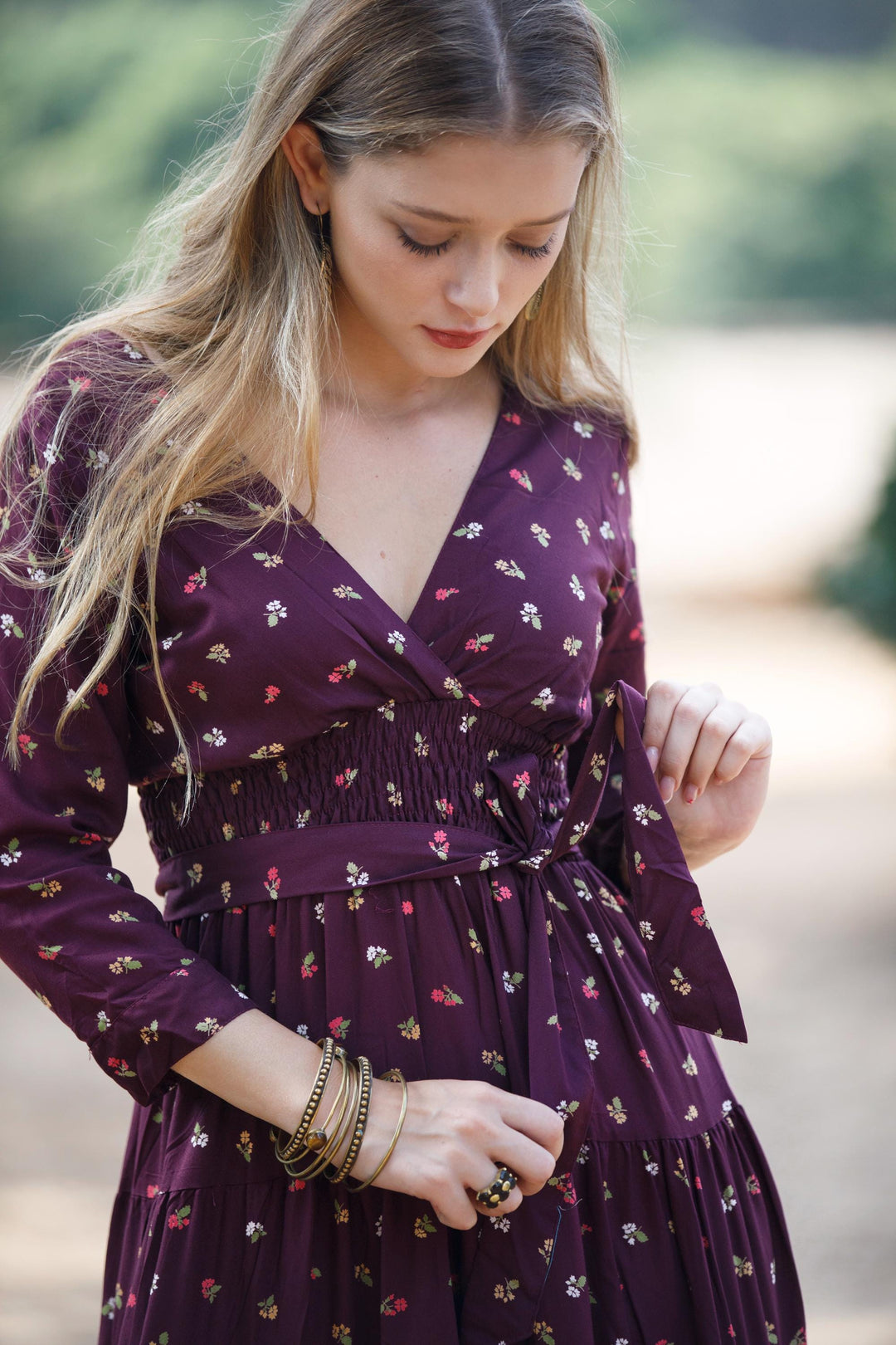 Carrie Dress - Mulberry Bloom