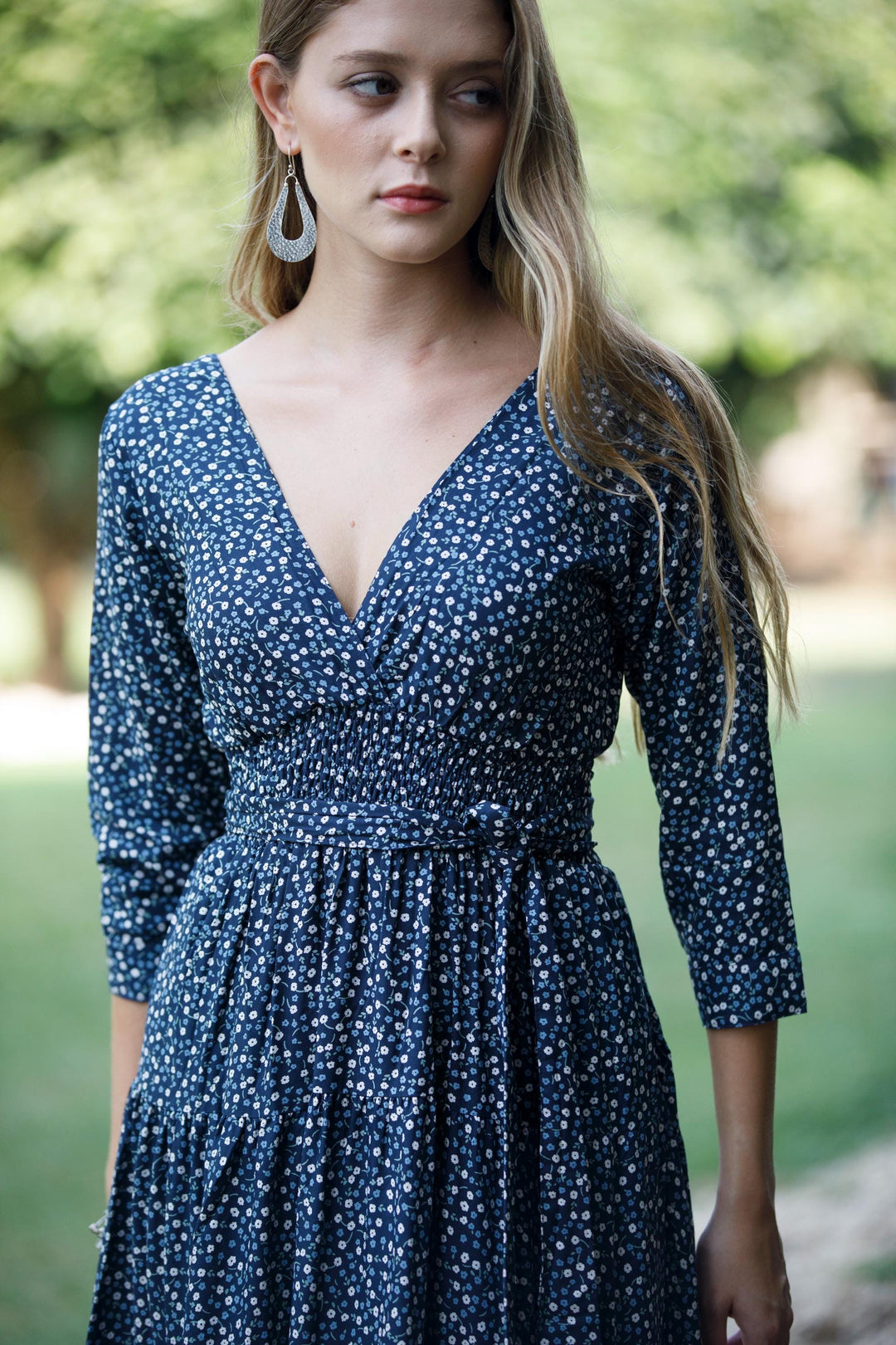 Carrie Dress - Deep Blue