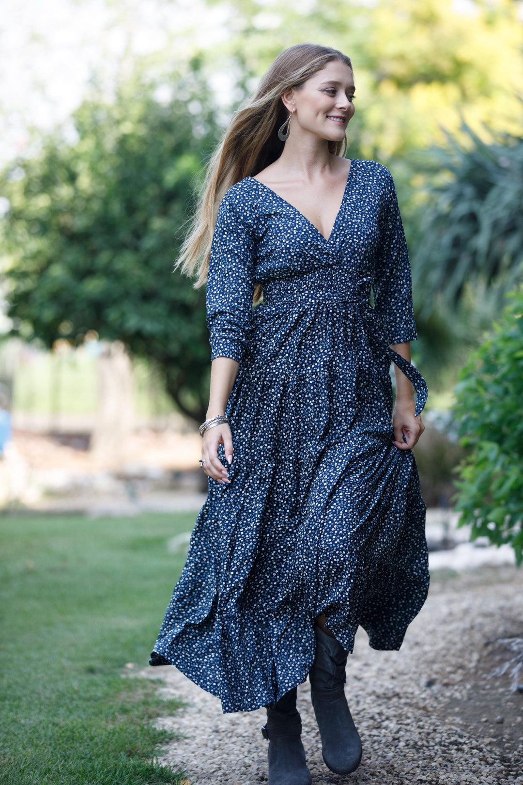 Carrie Dress - Deep Blue
