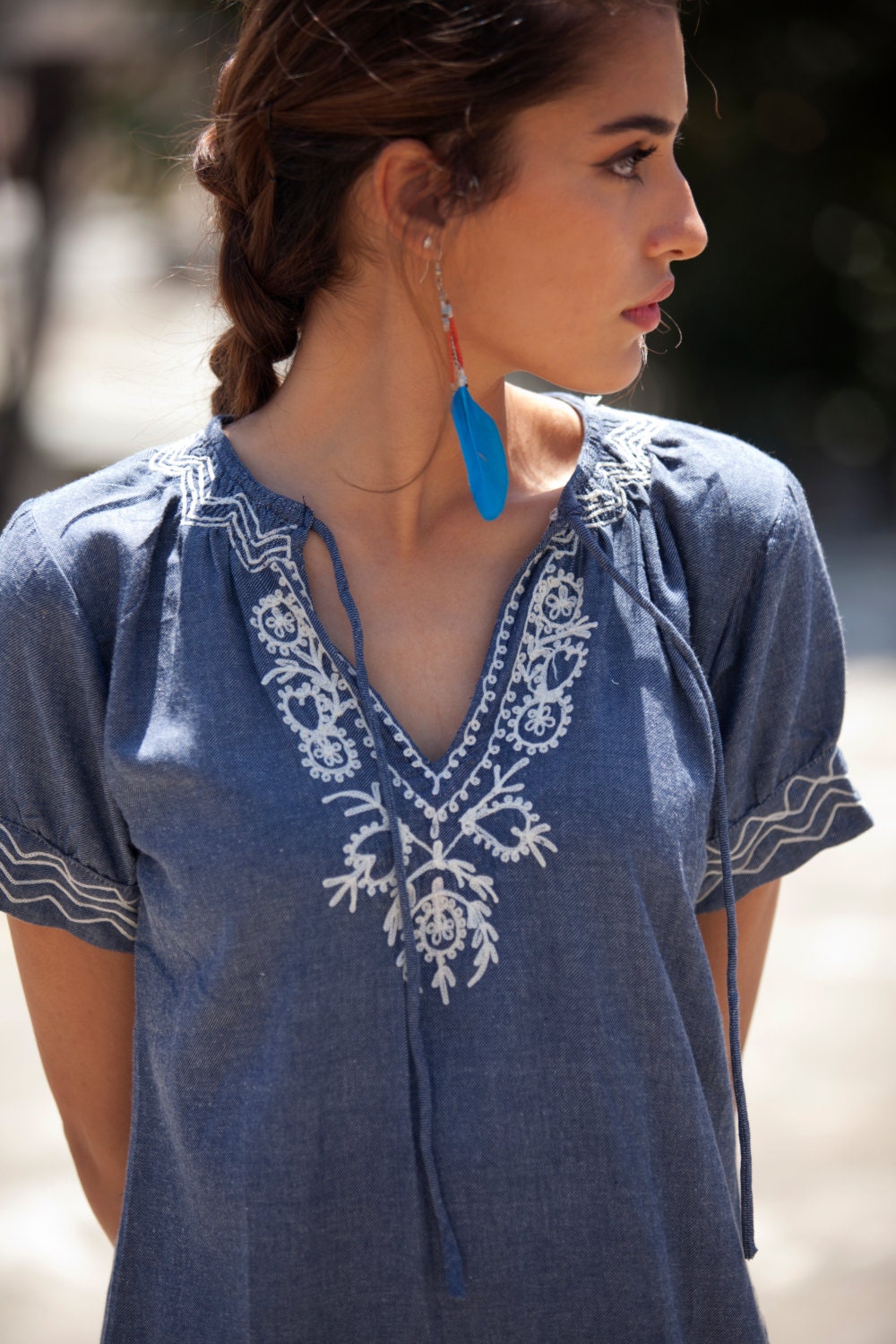 Batya Dress - Cotton Denim
